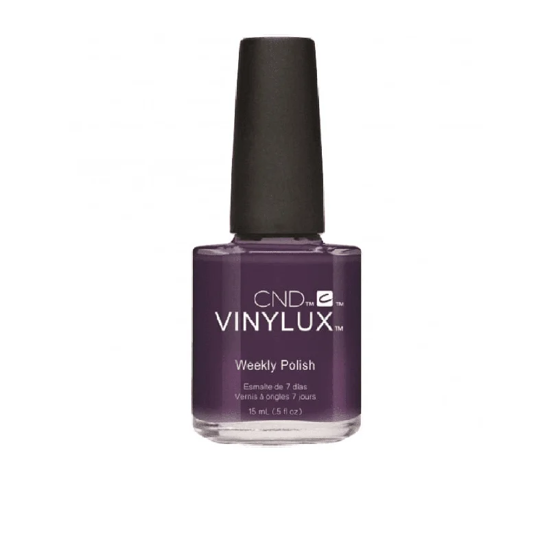 Satin nail gel topcoat-CND VINYLUX - Eternal Midnight #254