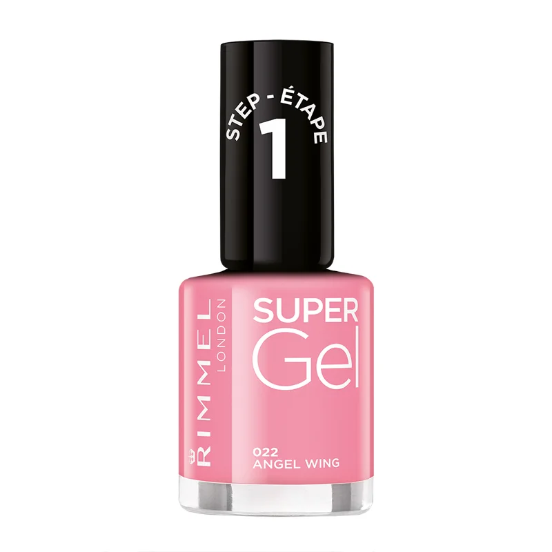 Fast-dry nail sealant-Rimmel London Super Gel Nail Polish 022 Angel Wing