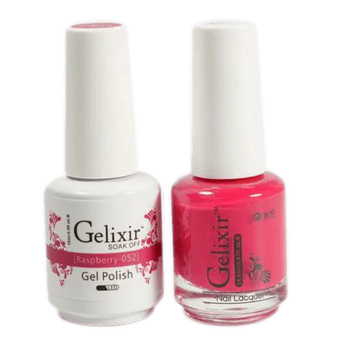 Long-lasting nail top coat-GELIXIR GEL COLOR  - GLX052 - Duo Gel & Polish 0.5oz