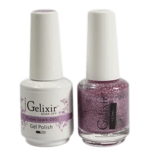 Holographic nail powder-GELIXIR GEL COLOR  - GLX095 - Duo Gel & Polish 0.5oz