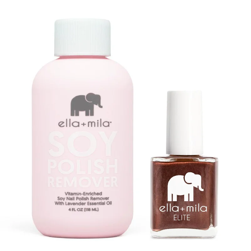 Portable nail polish holder-ella+mila - Soy Polish Remover & Rose-Ay All Day - .45oz