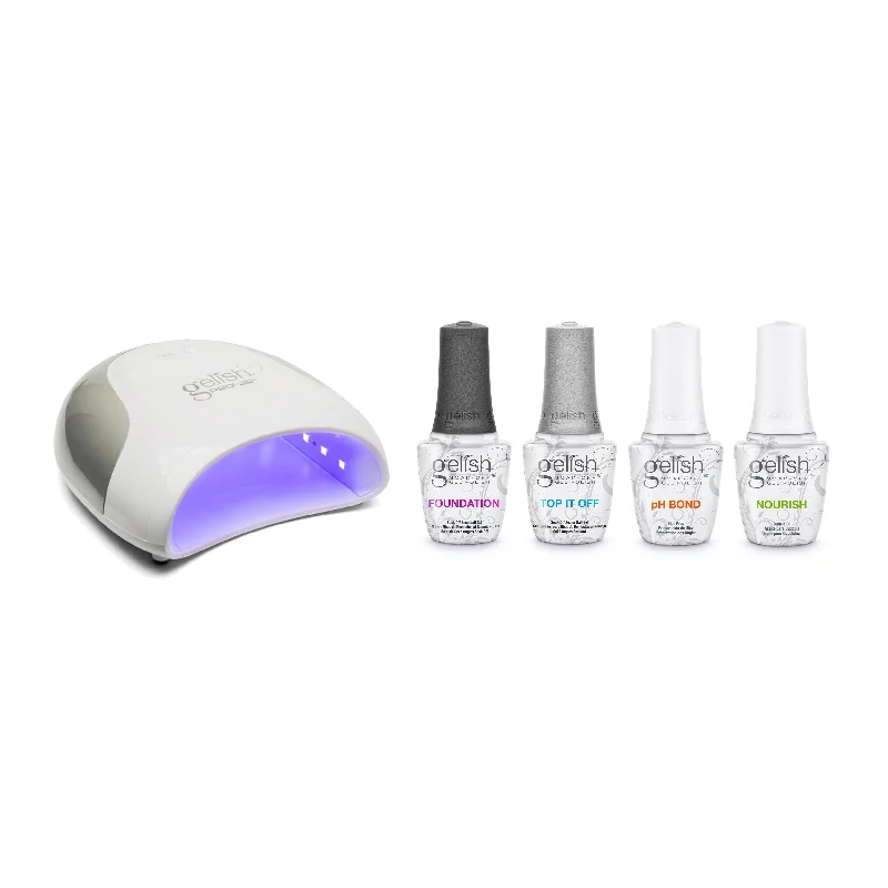 Non-toxic nail remover wipes-Gelish - PRO LED Light 30 Watt & Essentials