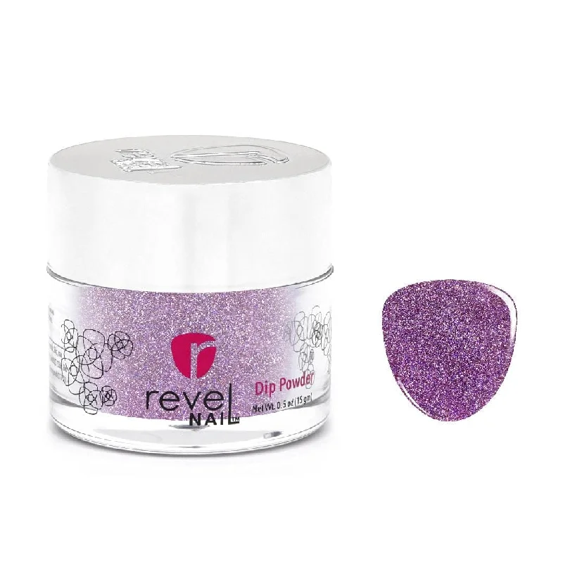 Professional nail gel sets-D496 Serenade Purple Glitter Dip Powder