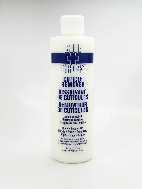 Chrome nail powder-BLU 116 BLUE CROSS CUTICLE REMOVER 16 OZ