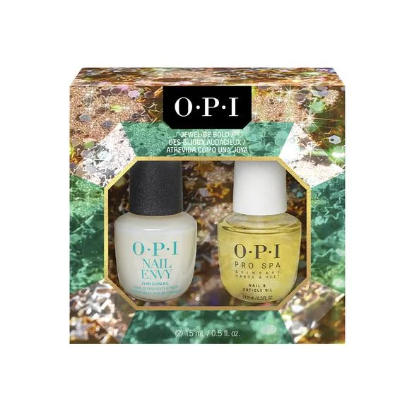 Bright nail polish colors-OPI - Holiday '22 Nail Treatment Power Duo Set