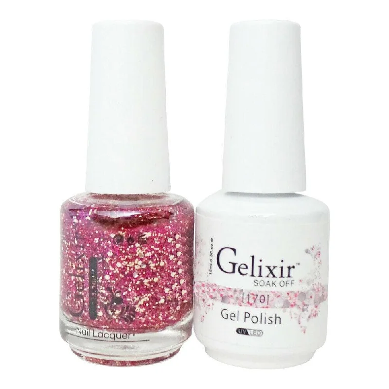 Durable nail polish top coat-GELIXIR GEL COLOR  - GLX170 - Duo Gel & Polish 0.5oz