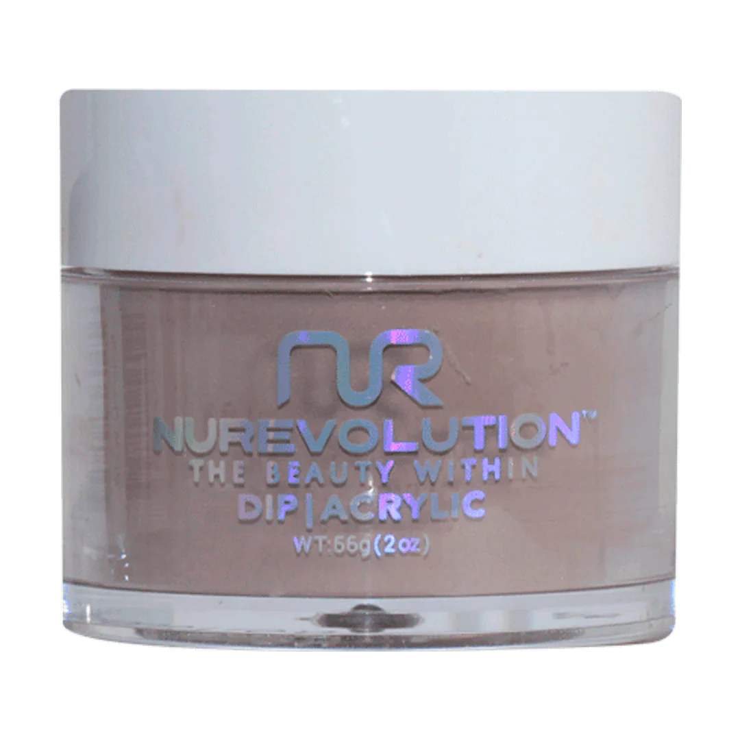 Durable nail gel sealant-NuRevolution Trio Dip/Acrylic Powder 120 Chocolada