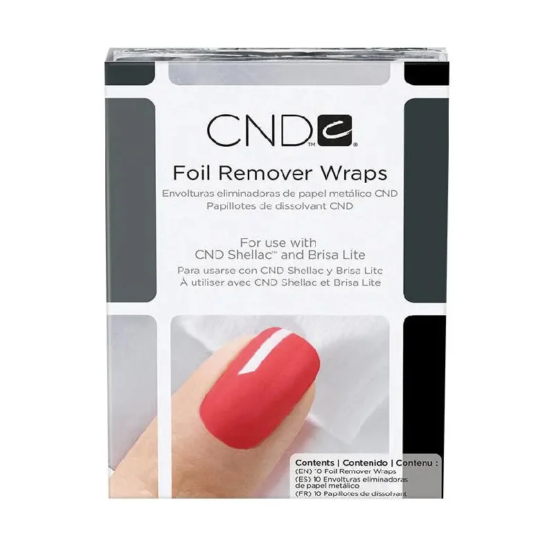 Instant-dry nail gloss-CND Foil Remover Wraps