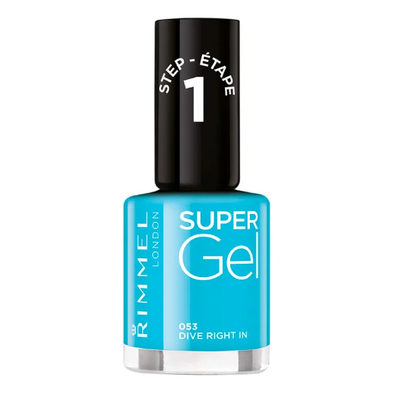 Smooth nail polish finish-Rimmel London Super Gel Nail Polish 053 Dive Right In