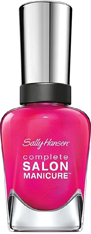 Rechargeable LED nail lamp-Sally Hansen Complete Salon Manicure Nail Polish 530 Back To Fuchsia