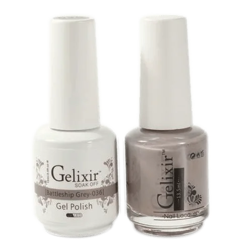 Hydrating nail cuticle cream-GELIXIR GEL COLOR  - GLX036 - Duo Gel & Polish 0.5oz