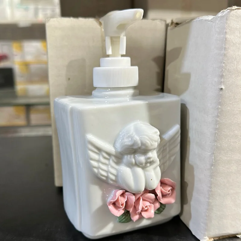 Strong nail glue sticks-FUJ CAS0052 PORCELAIN DISPENSER ANGEL