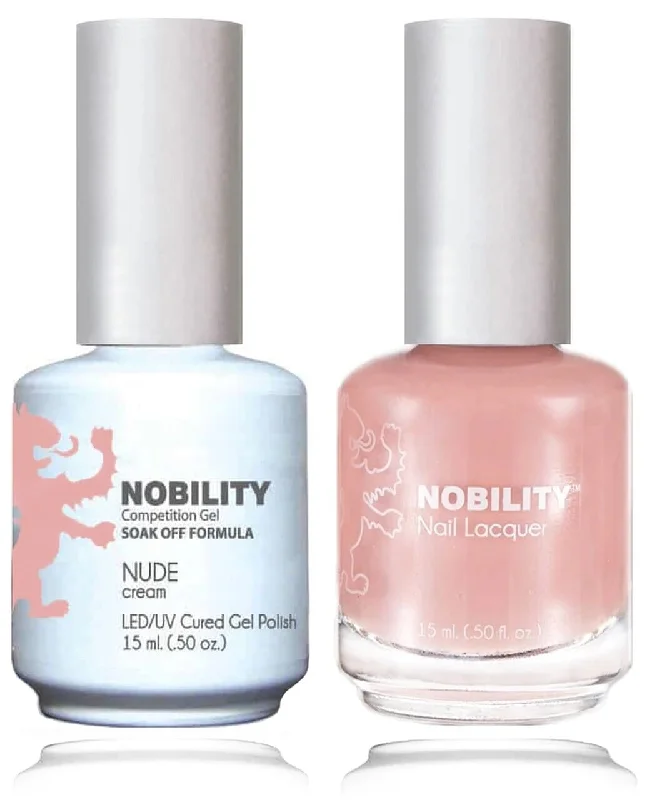 Flexible nail glue-NBCS090 - NOBILITY GEL POLISH & NAIL LACQUER - NUDE 0.5oz