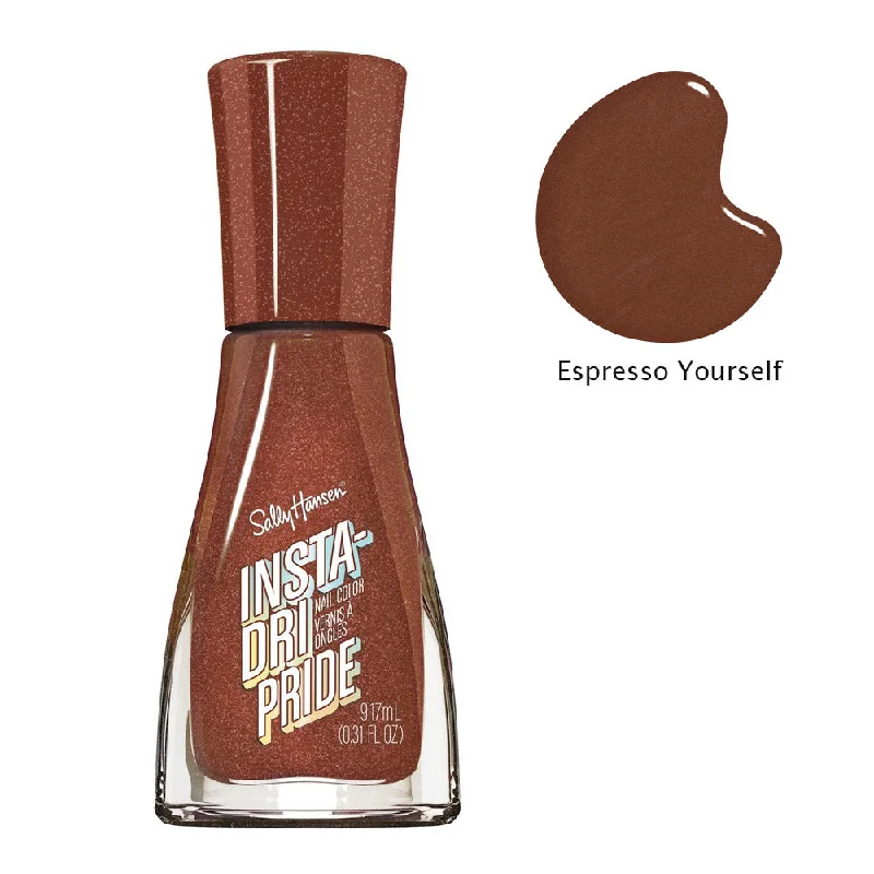 Strong nail glue-Sally Hansen Insta-Dri Pride Nail Colour Nail Polish 745 Espresso Yourself