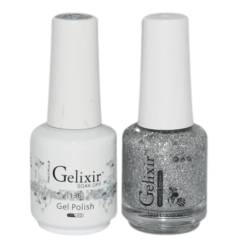 Bright nail gel colors-GELIXIR GEL COLOR  - GLX136 - Duo Gel & Polish 0.5oz