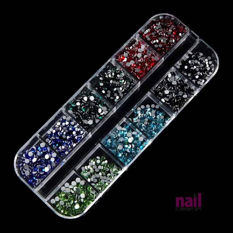 Portable nail polish storage-Flatback Bling 3D Nail Art Rhinestones | Pack #6 - Pack