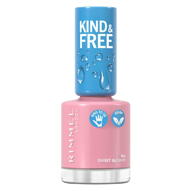 Travel-size nail holder-Rimmel London Kind & Free Nail Polish 164 Sweet Blossom