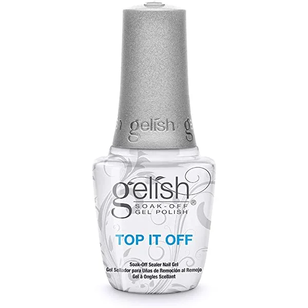 UV-cured nail polish kits-GELISH SOAK OFF GEL TOP IT OFF .5 OZ