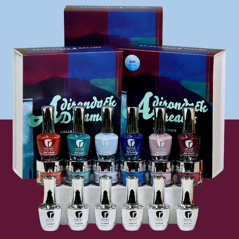 Glitter nail art designs-Adirondack Dreams .5 oz Dip Powder + Gel Polish + Nail Polish Collection