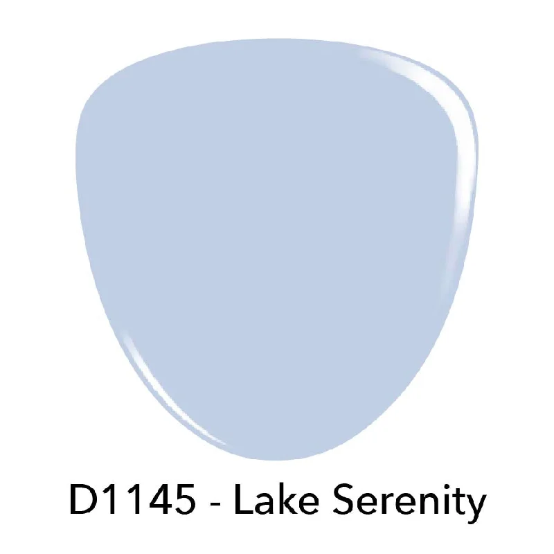 Neutral nail gel tones-D1145 Lake Serenity Blue Creme Dip Powder