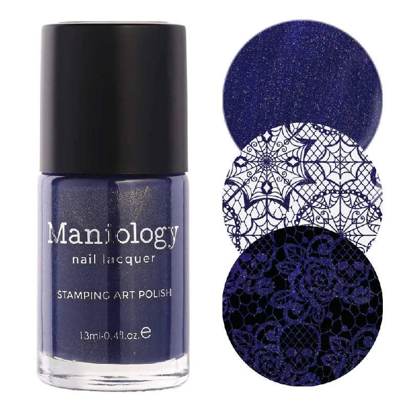 Moisturizing nail cream-Maniology - Stamping Nail Polish - Nightshade: Shadowveil (B526) - Purple With Gold Shimmer