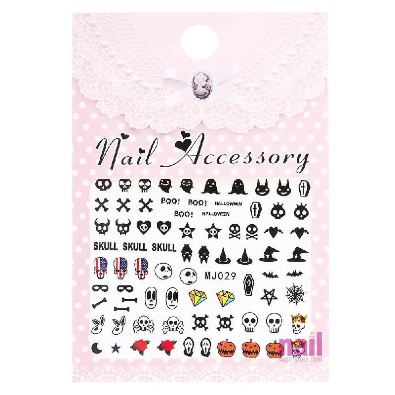 Non-toxic nail remover liquid-Halloween Nail Art Sticker Decal | Pack #4 - Each