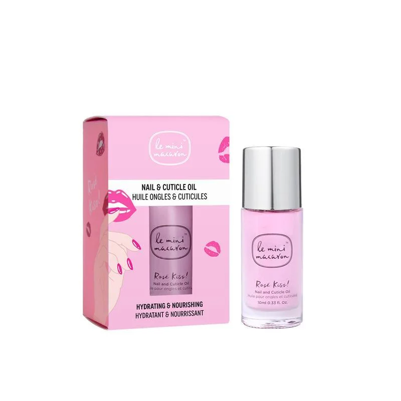 Multi-color nail gel polish-Le Mini Macaron - Rose Kiss Nail & Cuticle Oil