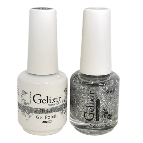 Metallic nail art decals-GELIXIR GEL COLOR  - GLX140 - Duo Gel & Polish 0.5oz