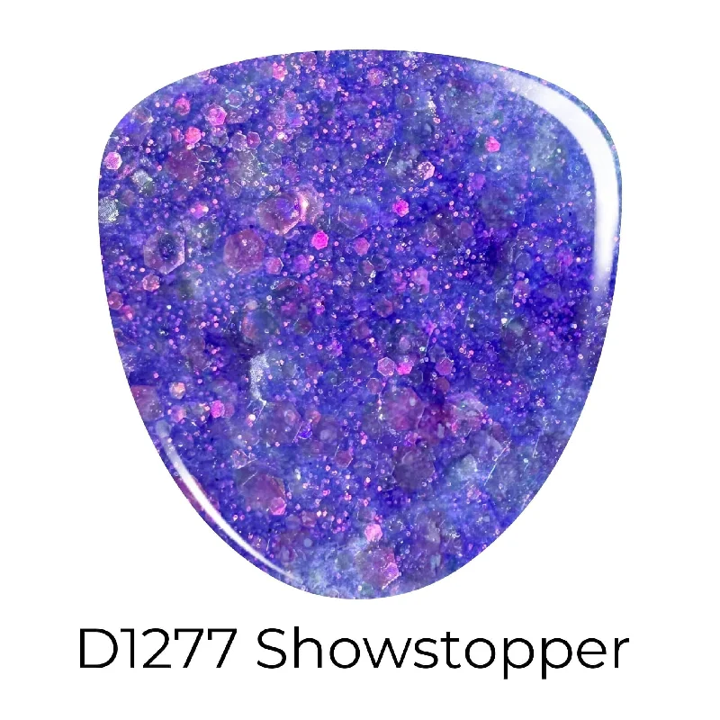 Safe nail polish remover-D1277 Showstopper Purple Dip Powder