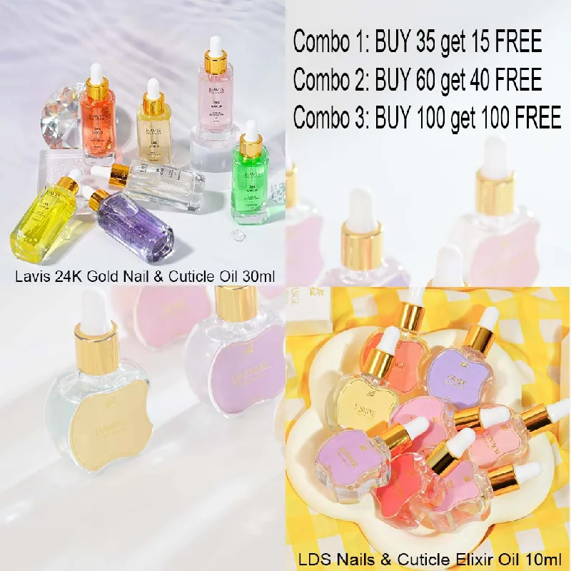 Portable nail polish holder-Combo Deal LAVIS & LDS Cuticle Oil