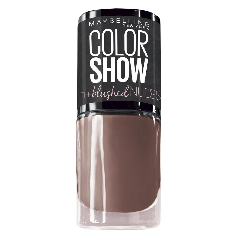 Acetone-free nail remover pads-Maybelline Color Show The Blushed Nudes Nail Polish 448 Mod Mauve