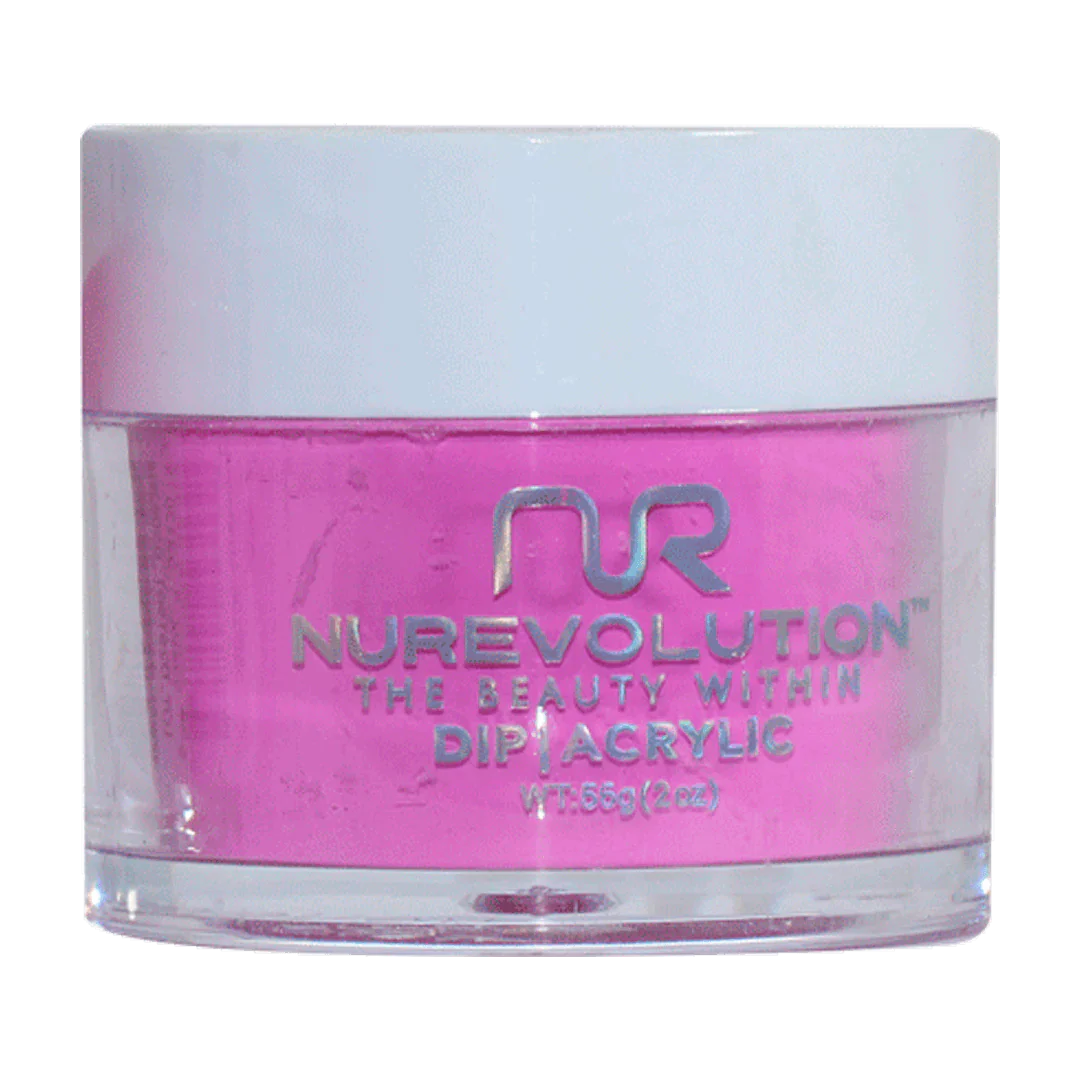 Chrome nail polish-NuRevolution Trio Dip/Acrylic Powder 106 Lush