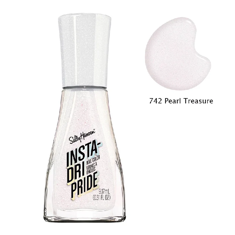 Holographic nail art decals-Sally Hansen Insta-Dri Pride Nail Colour Nail Polish 742 Pearl Treasure