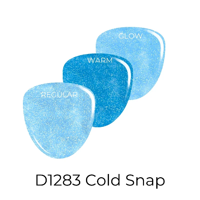 Glitter nail gel topper-D1283 Cold Snap Dip Powder