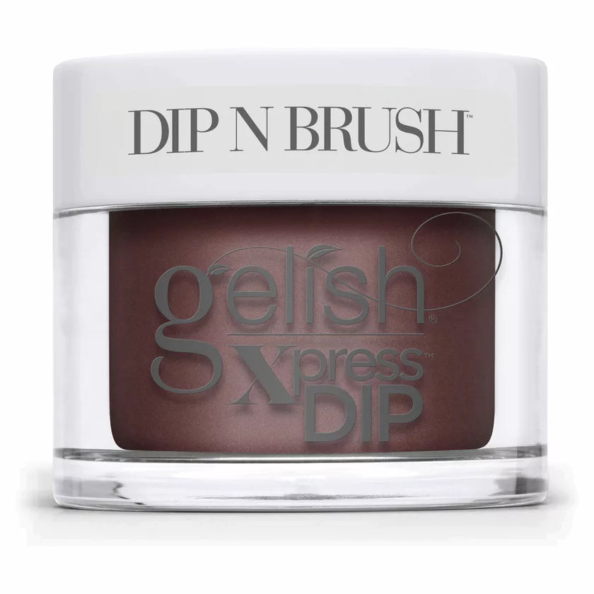 Chrome nail gel-GELISH Dip & Brush - 809 Red Alert - 1.5oz