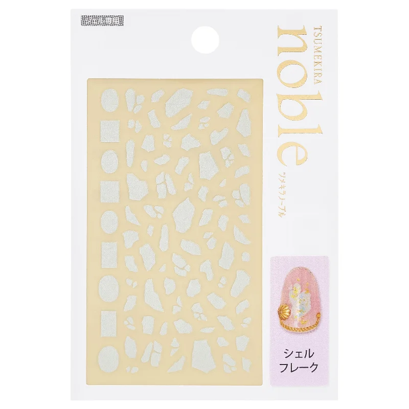 Strengthening nail base coat-SHELL FLAKE STICKERS | NO-SHF-101