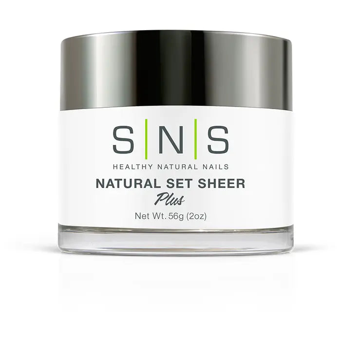 Vibrant nail gel shades-SNS Powder - Natural Set Sheer