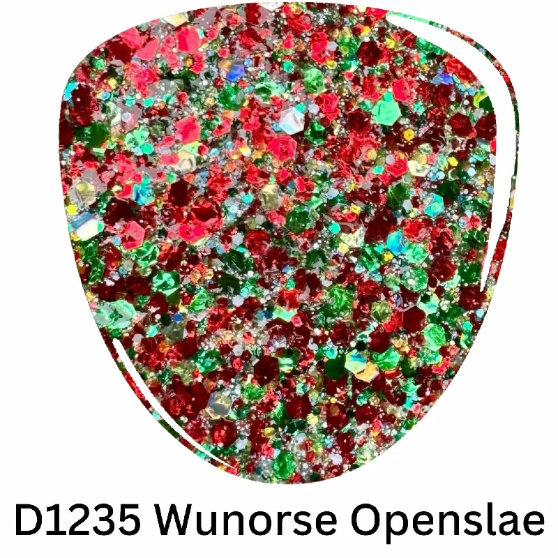 Glitter nail art toppers-D1235 Wunorse Openslae Holiday Dip Powder