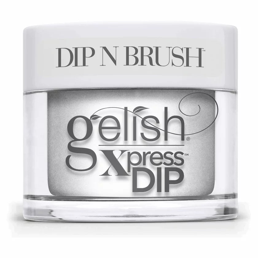 Glittery nail gel finish-GELISH Dip & Brush - 876 Arctic Freeze - 1.5oz