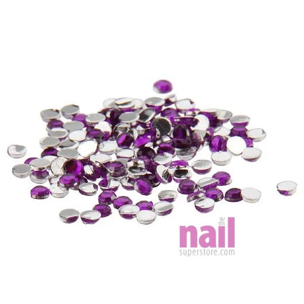 Peel-off nail gel polish-Nail Art Rhinestone | Fuschsia - 1440 Count