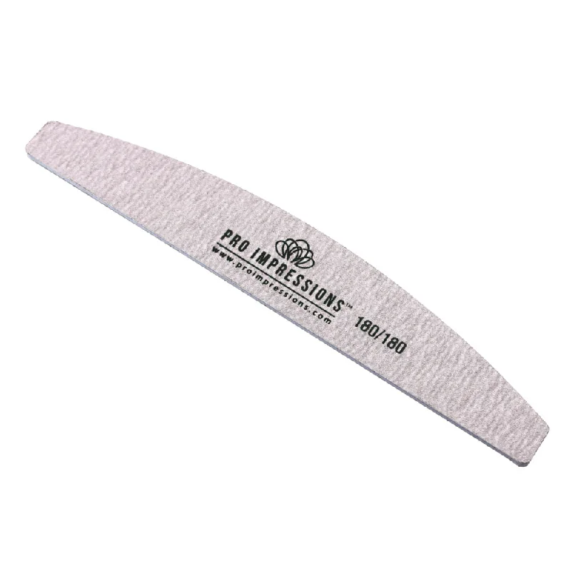 Mirror-effect nail polish-Premium Half Moon Nail File - 180/180 Grit