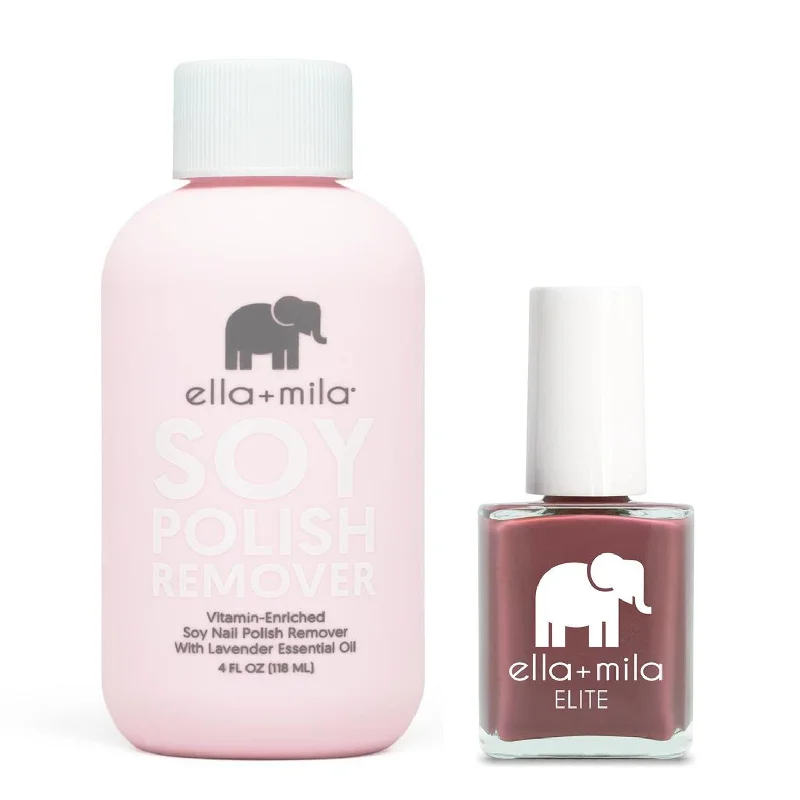 Sparkle nail art designs-ella+mila - Soy Polish Remover & Wanderer - .45oz