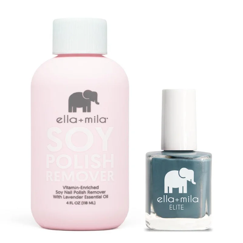 Glitter nail gel top coat-ella+mila - Soy Polish Remover & Yacht Club - .45oz