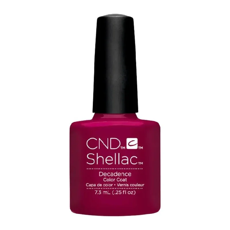 Satin nail polish top coat-CND Shellac Decadence 111