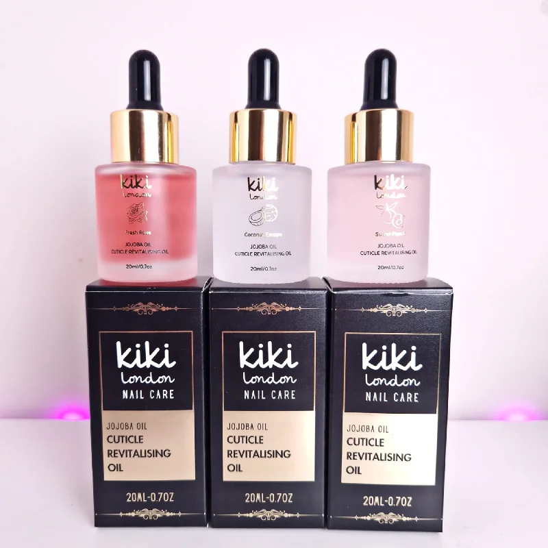 Holographic nail varnish-Kiki London’s Cuticle Revitalising Oil Set