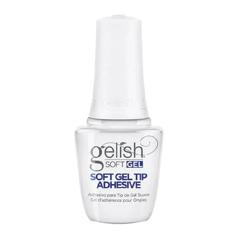 Holographic nail powder-Gelish Soft Gel Tip Adhesive 0.50 oz.