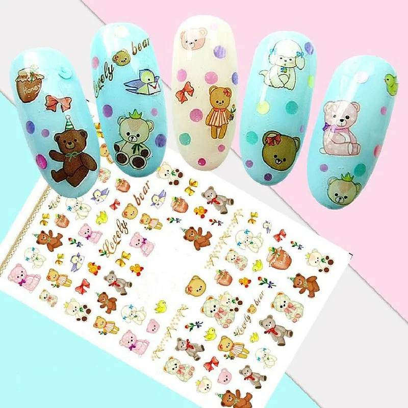 Moisturizing nail cream-Teddy Bears Brown and Pink, Birds and Bows, Honey Jar, Happy Birthday