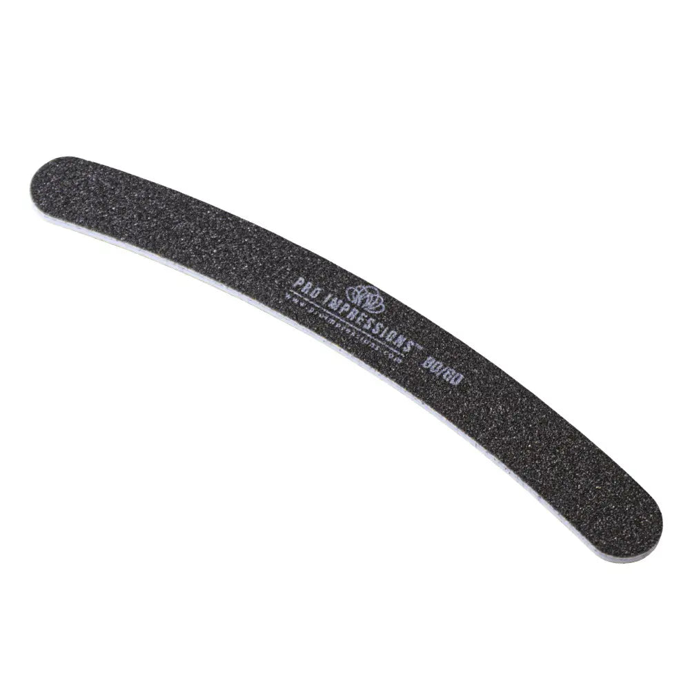 Glitter nail gel top coat-Boomerang Nail File - 80/80 Grit