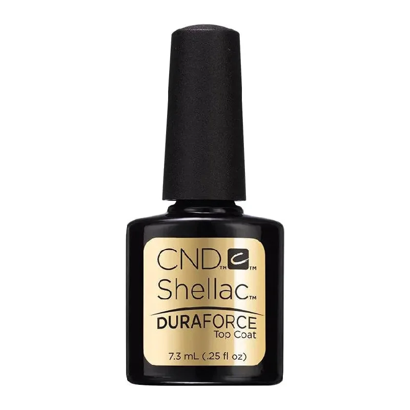 Glittery nail art stickers-CND Shellac Duraforce Top Coat 0.25 oz.