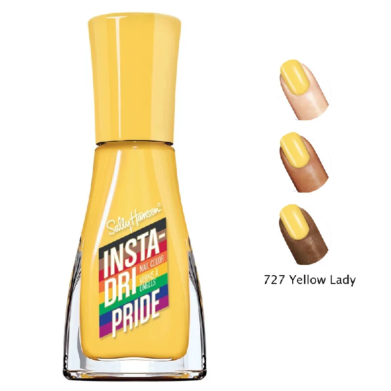 Glitter nail gel overlay-Sally Hansen Insta-Dri Pride Nail Colour Nail Polish 727 Yellow Lady